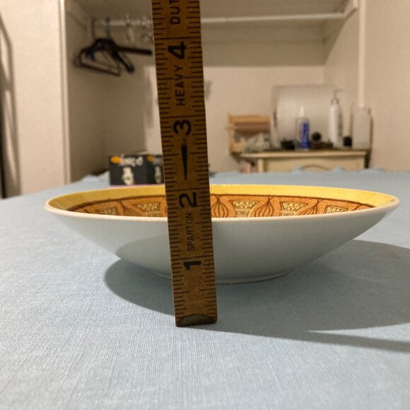 Vintage Honey Gold Bowl Tiki Anchor Hocking Atomic Onion - Picture 4 of 4